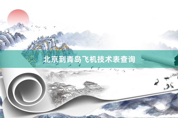 北京到青岛飞机技术表查询